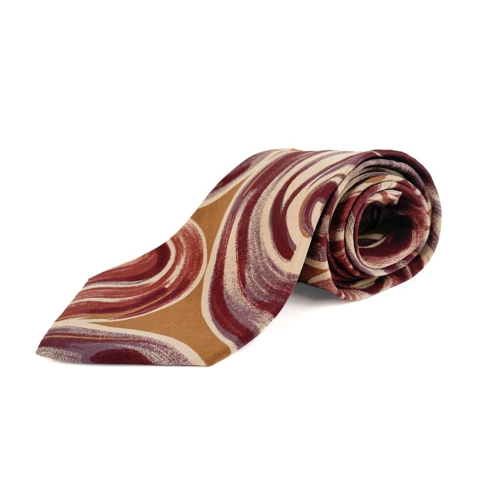 Paintbrush Stroke Abstract Art Silk Tie by Jones New York
